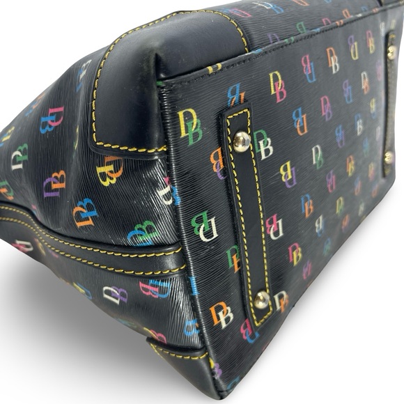 RARE Dooney & Bourke Rainbow “It Bag” | Y2K Vintage Satchel | Heart Tag - Picture 6 of 16